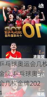 乒乓球奥运会几枚金牌,乒乓球奥运会几枚金牌2024