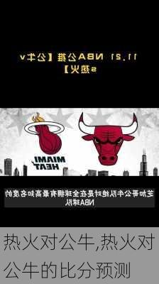 热火对公牛,热火对公牛的比分预测