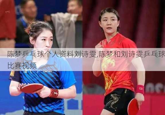 陈梦乒乓球个人资料刘诗雯,陈梦和刘诗雯乒乓球比赛视频