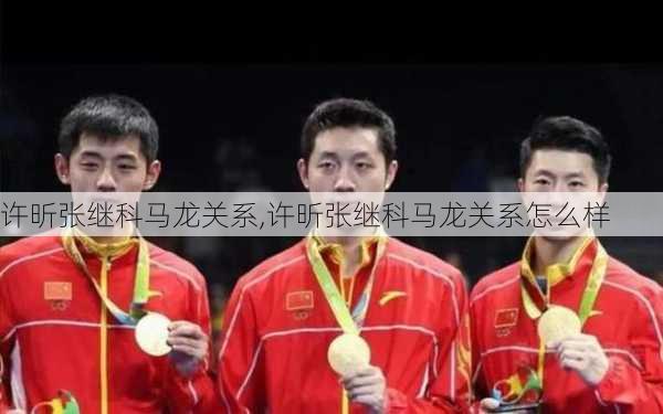 许昕张继科马龙关系,许昕张继科马龙关系怎么样