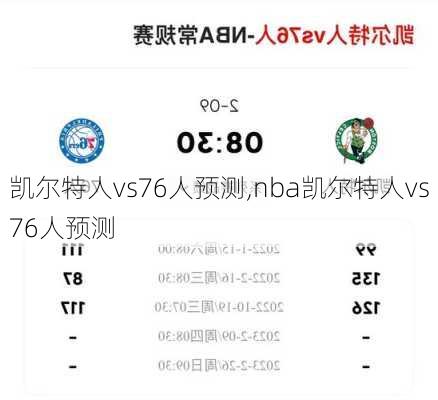 凯尔特人vs76人预测,nba凯尔特人vs76人预测