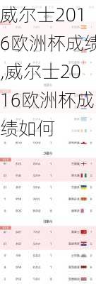 威尔士2016欧洲杯成绩,威尔士2016欧洲杯成绩如何