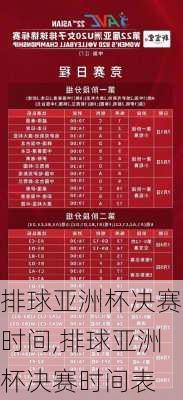 排球亚洲杯决赛时间,排球亚洲杯决赛时间表