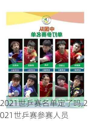 2021世乒赛名单定了吗,2021世乒赛参赛人员
