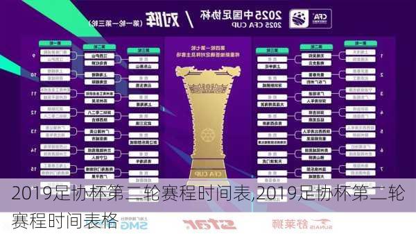 2019足协杯第二轮赛程时间表,2019足协杯第二轮赛程时间表格