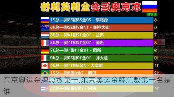 东京奥运金牌总数第一,东京奥运金牌总数第一名是谁