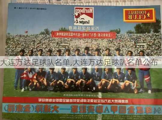 大连万达足球队名单,大连万达足球队名单公布