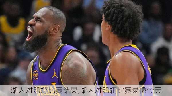 湖人对鹈鹕比赛结果,湖人对鹈鹕比赛录像今天
