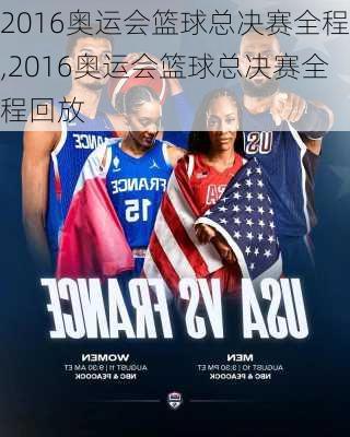 2016奥运会篮球总决赛全程,2016奥运会篮球总决赛全程回放