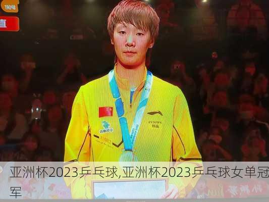 亚洲杯2023乒乓球,亚洲杯2023乒乓球女单冠军