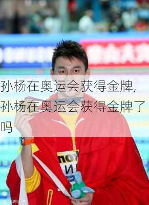 孙杨在奥运会获得金牌,孙杨在奥运会获得金牌了吗