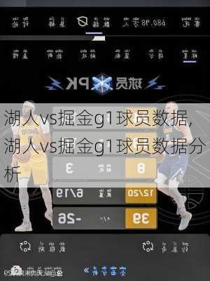 湖人vs掘金g1球员数据,湖人vs掘金g1球员数据分析