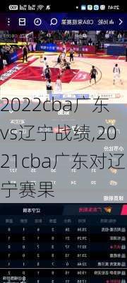 2022cba广东vs辽宁战绩,2021cba广东对辽宁赛果