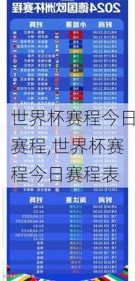 世界杯赛程今日赛程,世界杯赛程今日赛程表