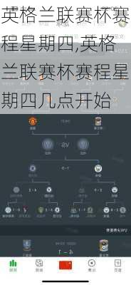 英格兰联赛杯赛程星期四,英格兰联赛杯赛程星期四几点开始