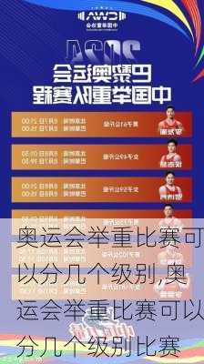 奥运会举重比赛可以分几个级别,奥运会举重比赛可以分几个级别比赛