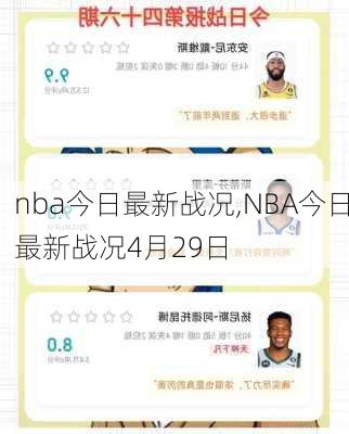 nba今日最新战况,NBA今日最新战况4月29日