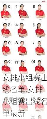 女排小组赛出线名单,女排小组赛出线名单最新