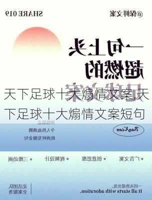 天下足球十大煽情文案,天下足球十大煽情文案短句