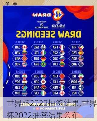 世界杯2022抽签结果,世界杯2022抽签结果公布