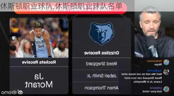 休斯顿职业球队,休斯顿职业球队名单