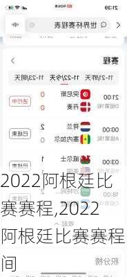 2022阿根廷比赛赛程,2022阿根廷比赛赛程时间