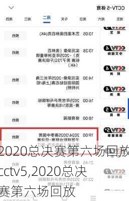 2020总决赛第六场回放cctv5,2020总决赛第六场回放
