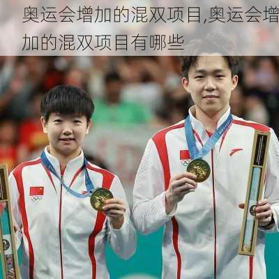奥运会增加的混双项目,奥运会增加的混双项目有哪些