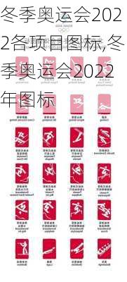 冬季奥运会2022各项目图标,冬季奥运会2022年图标
