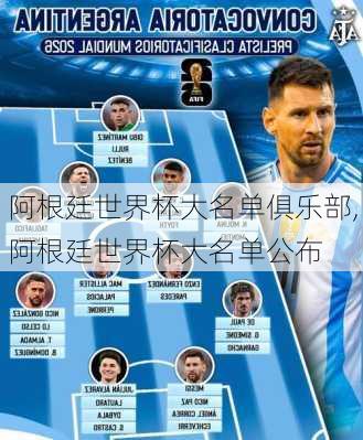 阿根廷世界杯大名单俱乐部,阿根廷世界杯大名单公布