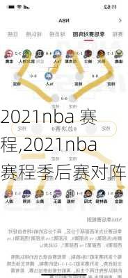 2021nba 赛程,2021nba赛程季后赛对阵图
