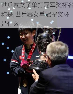 世乒赛女子单打冠军奖杯名称是,世乒赛女单冠军奖杯是什么