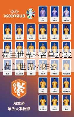 荷兰世界杯名单2022,荷兰世界杯阵容