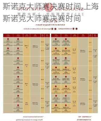 斯诺克大师赛决赛时间,上海斯诺克大师赛决赛时间