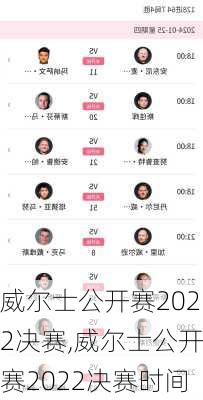 威尔士公开赛2022决赛,威尔士公开赛2022决赛时间