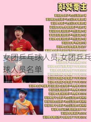 女团乒乓球人员,女团乒乓球人员名单