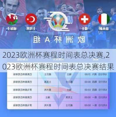 2023欧洲杯赛程时间表总决赛,2023欧洲杯赛程时间表总决赛结果