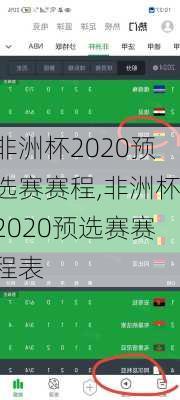 非洲杯2020预选赛赛程,非洲杯2020预选赛赛程表