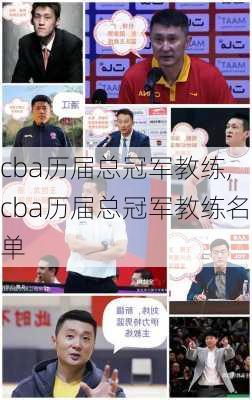 cba历届总冠军教练,cba历届总冠军教练名单
