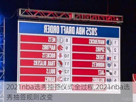 2021nba选秀抽签仪式全过程,2021nba选秀抽签规则改变