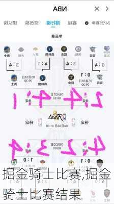 掘金骑士比赛,掘金骑士比赛结果