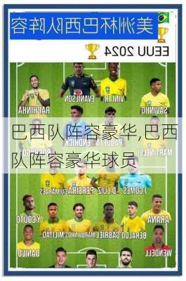 巴西队阵容豪华,巴西队阵容豪华球员