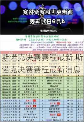 斯诺克决赛赛程最新,斯诺克决赛赛程最新消息