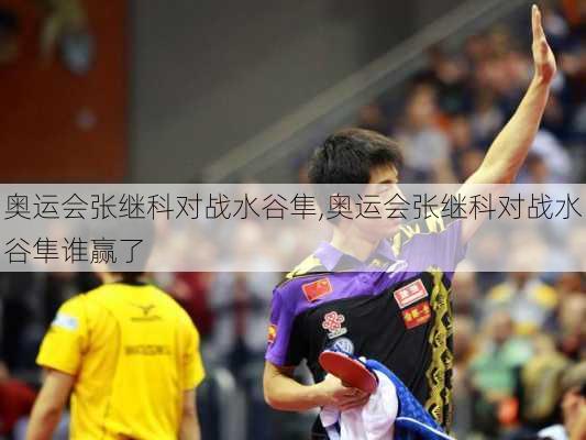 奥运会张继科对战水谷隼,奥运会张继科对战水谷隼谁赢了