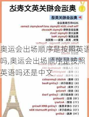 奥运会出场顺序是按照英语吗,奥运会出场顺序是按照英语吗还是中文