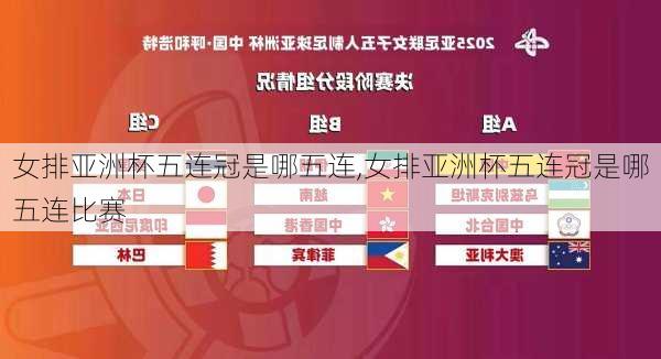 女排亚洲杯五连冠是哪五连,女排亚洲杯五连冠是哪五连比赛