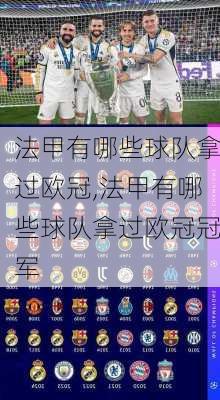 法甲有哪些球队拿过欧冠,法甲有哪些球队拿过欧冠冠军