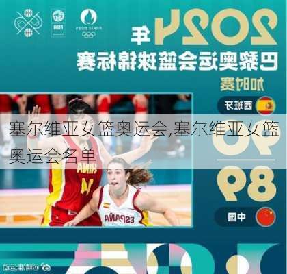 塞尔维亚女篮奥运会,塞尔维亚女篮奥运会名单