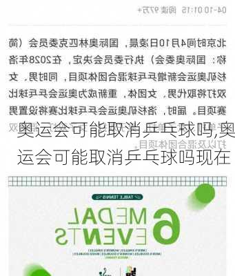 奥运会可能取消乒乓球吗,奥运会可能取消乒乓球吗现在