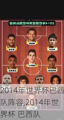 2014年世界杯巴西队阵容,2014年世界杯 巴西队